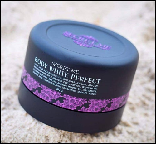 ครีมแป้งบุ๋ม Secret me Body White Perfect ส่งฟรี