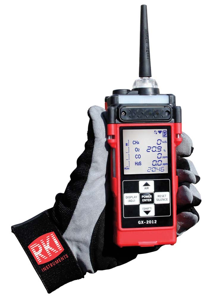 RikenKeiki รุ่นGX-2012-Eเครื่องตรวจวัดก๊าซหลายชนิดแบบพกพา,Portable Multi-Gas Monitor,3Gases Detected #Type-E(%LEL,VOL%,O2)
