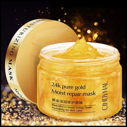 CINDYNAL 24K Pure Gold Moist Repair Mask มาส์กทองคำ สูตรพรีเมี่ยม