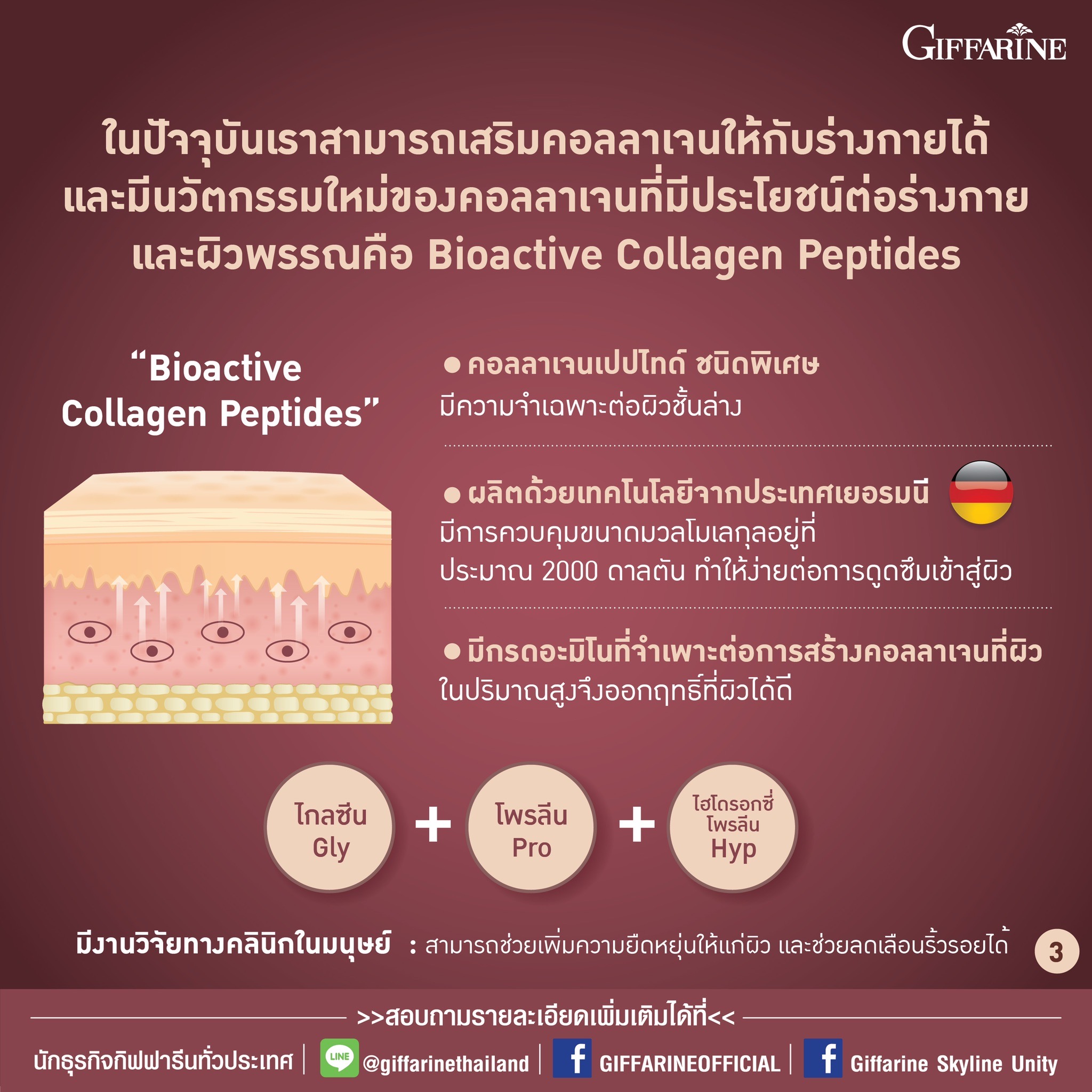 กิฟฟารีน คอลลาเจน เวย์ โปรตีน พลัส+ ผลิตภัณฑ์เสริมอาหาร คอลลาเจนจากปลา ผสม ใยอาหาร วิตามิน และแร่ธาตุ รสโกโก้