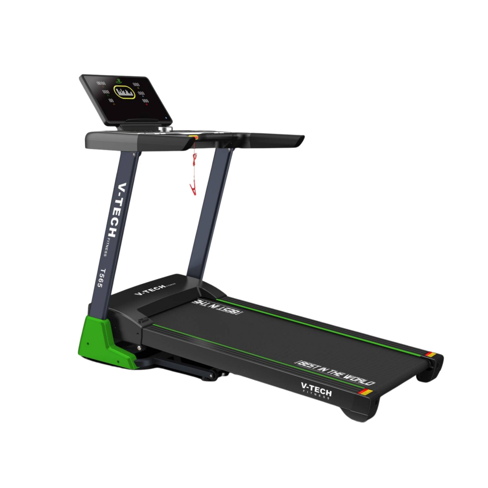 ลู่วิ่งไฟฟ้า V tech รุ่น T565 วีเทค มอเตอร์AC ลู่วิ่งฟิตเนส ลู่วิ่งMotorAC Commercial