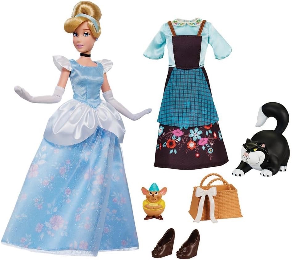 นำเข้า 🇺🇸 เซ็ทตุ๊กตาซินเดอเรลล่าเและกิจกรรมระบายสีCinderella Disney Story Doll - Cinderella 11'' ราคา 1,590 บาท