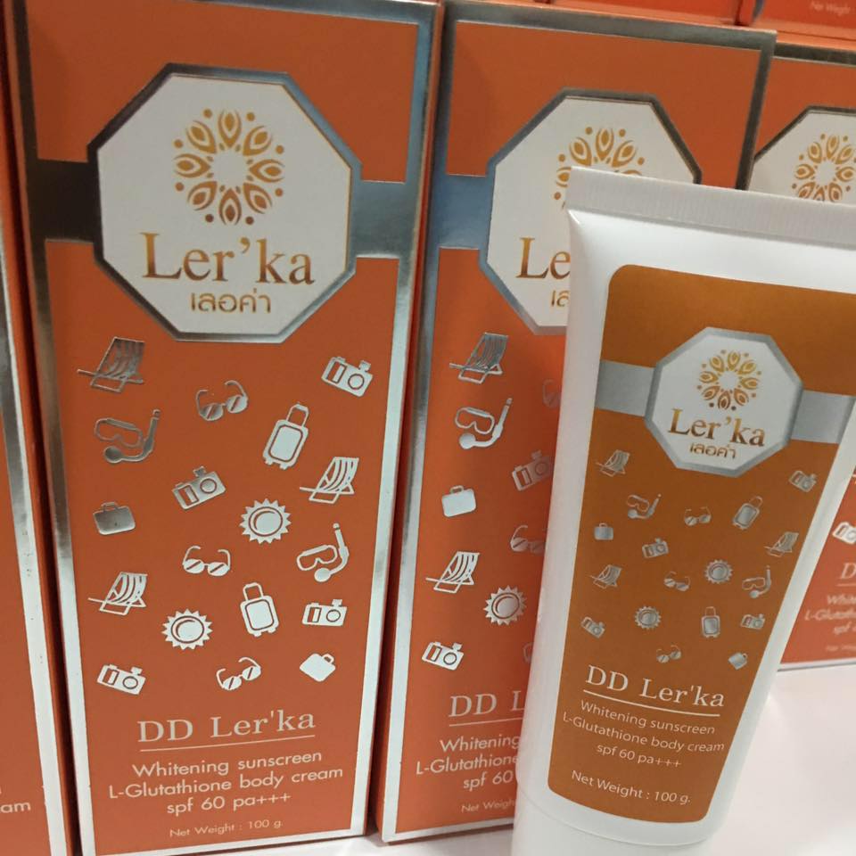 เลอค่า ดีดี ครีม DD Ler'ka Whitening sunscreen ครีมบำรุง และกันแดด 60 เท่า