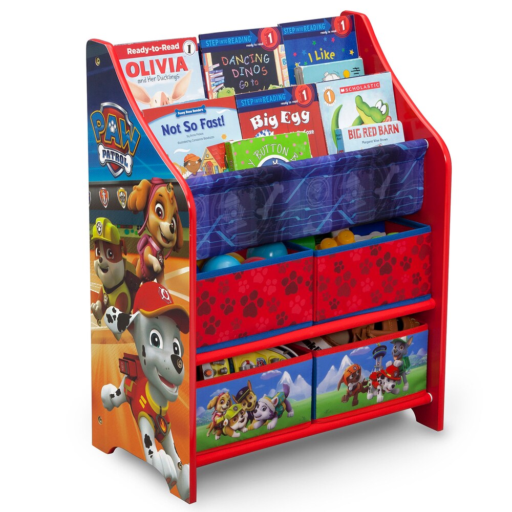 ชั้นเก็บของ ชั้นวางหนังสือ ลาย พาว แพทโทรล Delta Children Paw Patrol Book & Toy Organizer