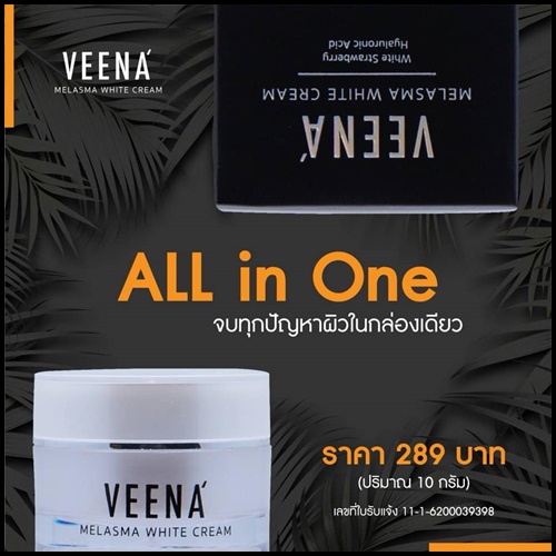 วีน่า เมลาสมา ไวท์ ครีม VEENA Melasma White Cream