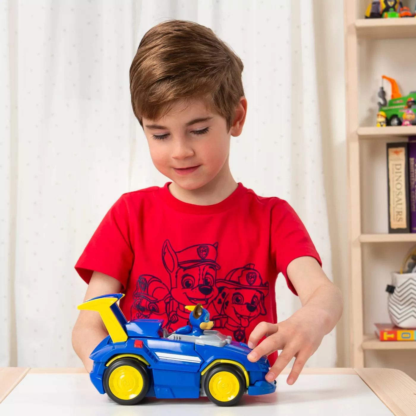 รถกู้ภัย ลาดตระเวน PAW Patrol Marshall and Chase Powered up Vehicles Dual Pack นำเข้าจาก USA