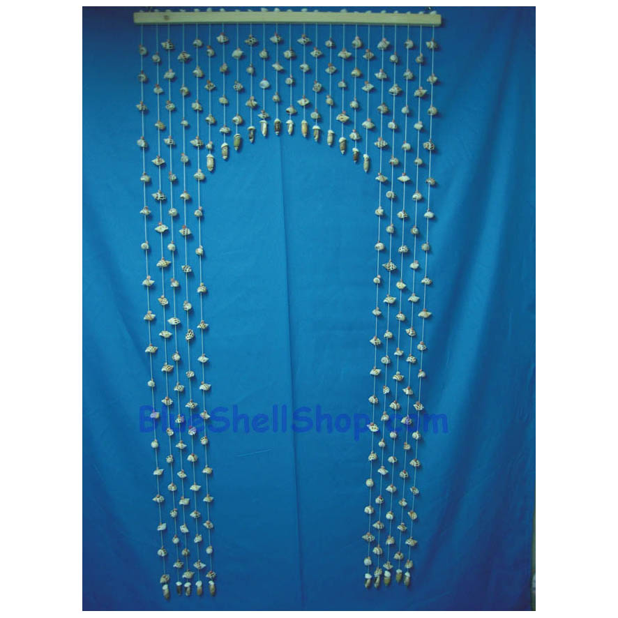 ม่านโค้งยาวลายหัว​นก​ทับทิม​ชมพู