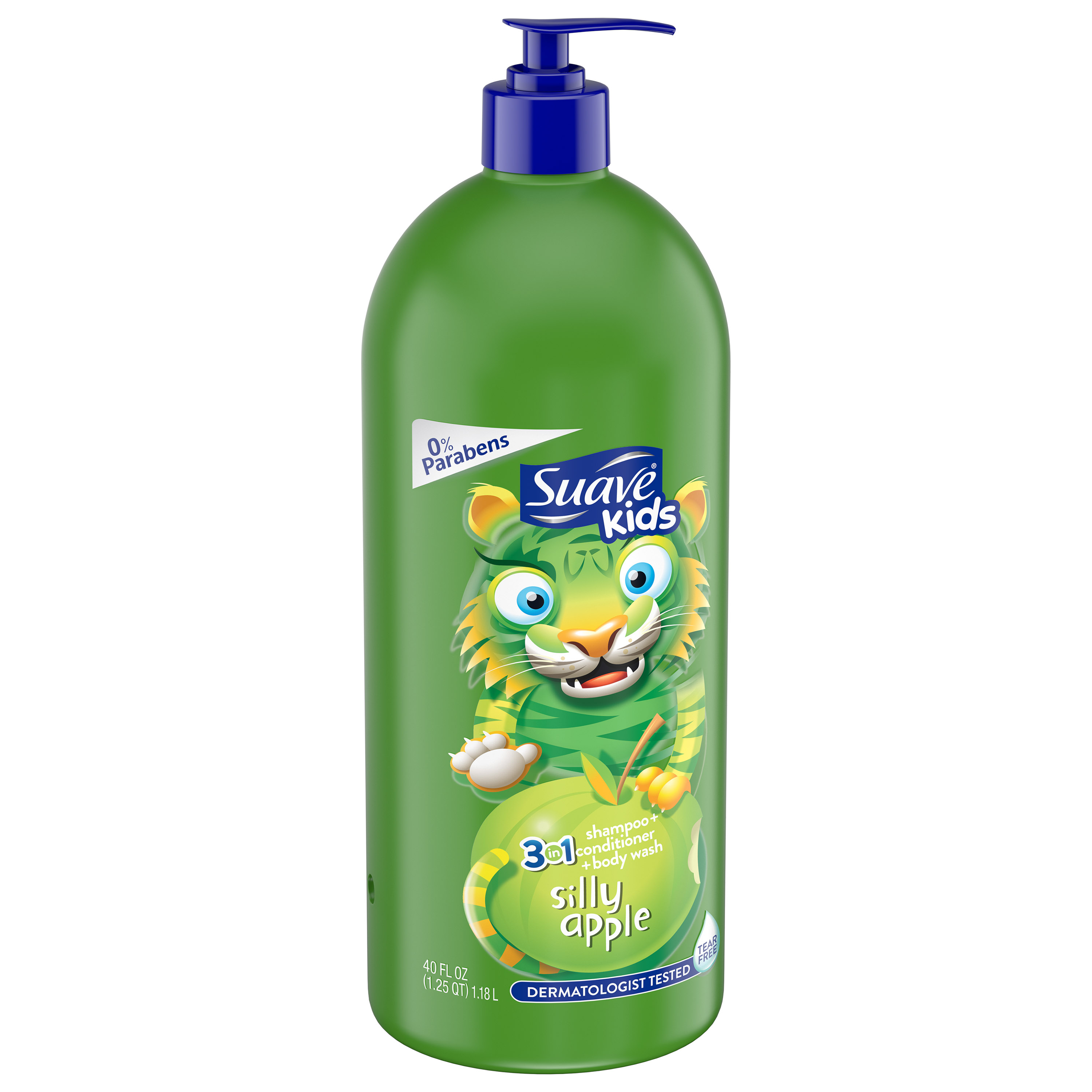 Suave Kids Apple 3in1 Shampoo + Conditioner + Bodywash - 40 fl oz