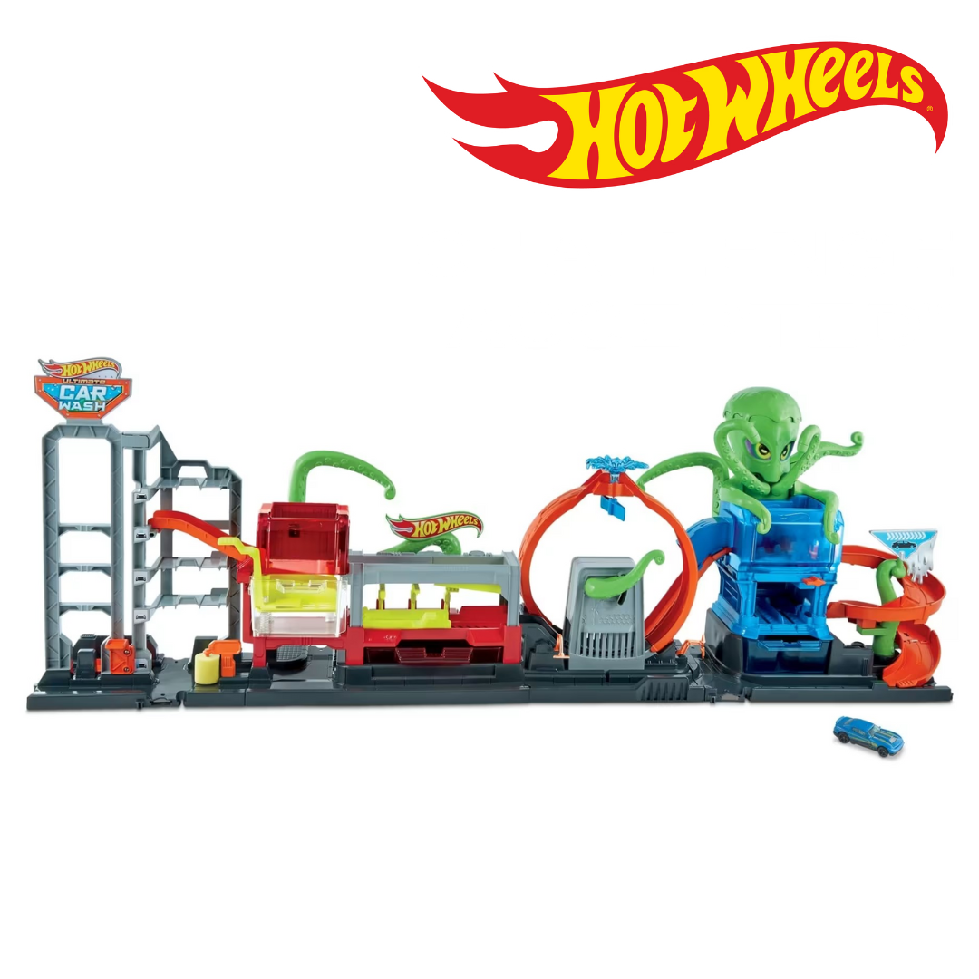 🔥สนุกสุดเหวี่ยงนำเข้า 🇺🇸 กับ Hot Wheels Let’s Race on Netflix -The Ultimate Octo Car Washเซ็ตคาร์วอชที่ท้าทาย 5,990 บาท 🔥🔥