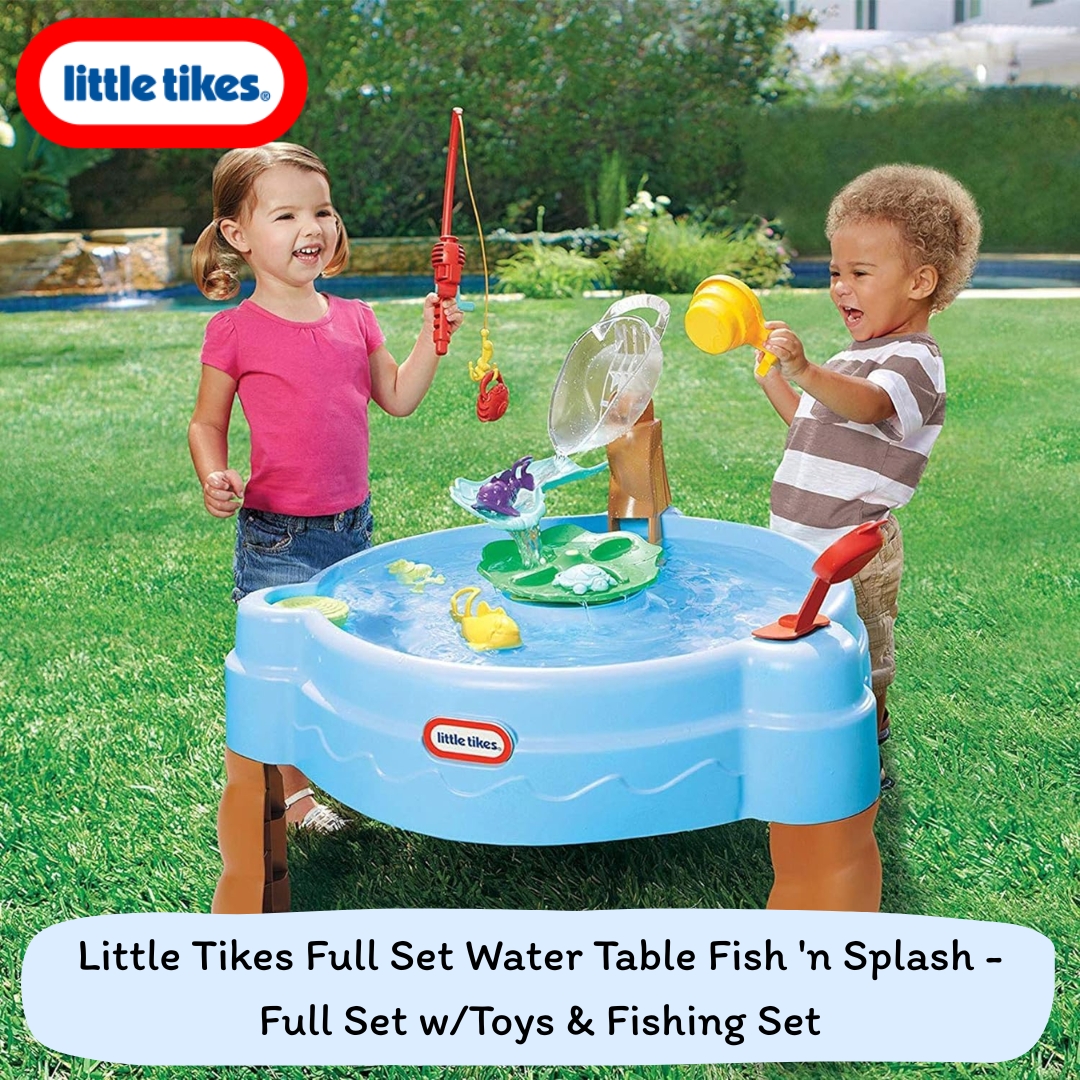 นำเข้า 🇺🇸 🎣 โต๊ะตกปลาสุดน่ารัก! สนุก เสริมพัฒนาการ เล่นเพลินทั้งวัน 💦Little Tikes Fish ‘n Splash Water Table ราคา 6,290 บาท