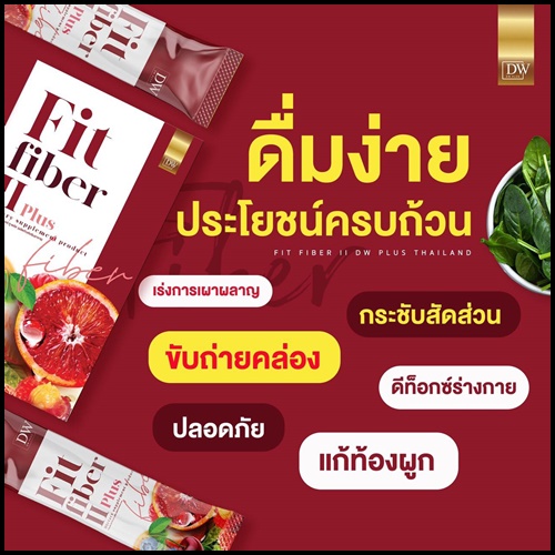 DW Fit Fiber ll Plus ฟิต ไฟเบอร์ พลัส