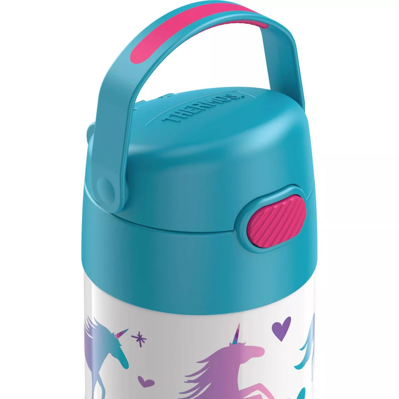 กระติกน้ำ เก็บความเย็น Thermos Unicorn 12oz FUNtainer Water Bottle with Bail Handle - Blue