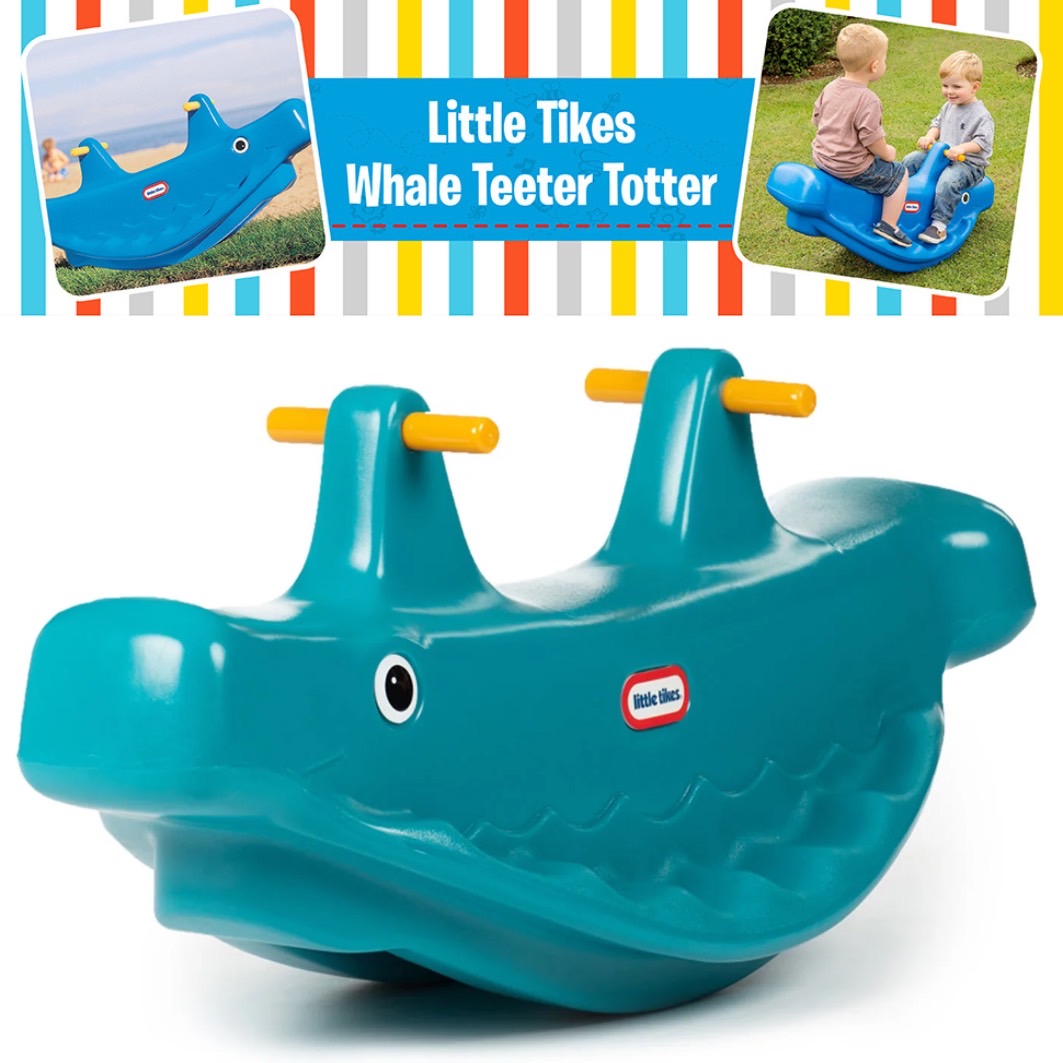 NEWกระดานหกแสนสนุก🐳 นำเข้า🇺🇸 จากแบรนด์ Little Tikes Whale Teeter Totter - Active Play กระดานหกลายปลาวาฬ 🐋สําหรับเด็ก ราคา 4390 บาท
