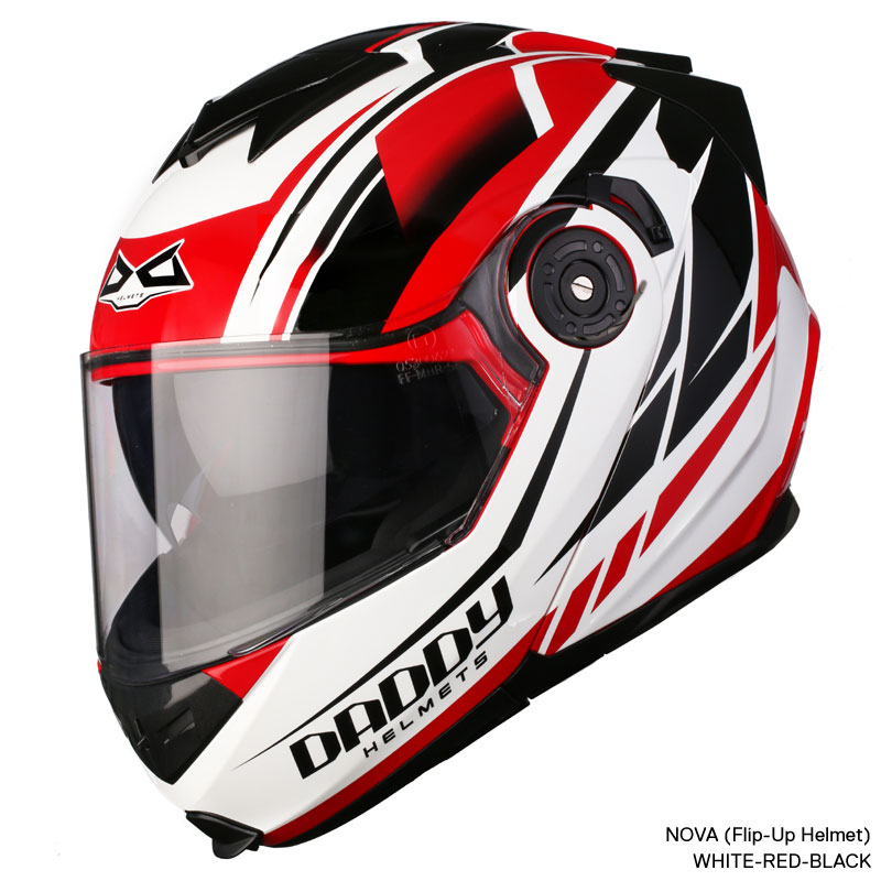 หมวกกันน็อค DADDY HELMET รุ่น NOVA ลาย Pheonix White/Red/Black