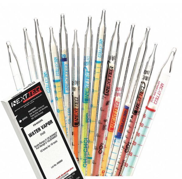 Nextteq รหัสสินค้าNX114หลอดวัดความเข้มข้นของก๊าซ,n-Butane Detector Tubes,0.05～0.6%,Quantity(10tubes/box)