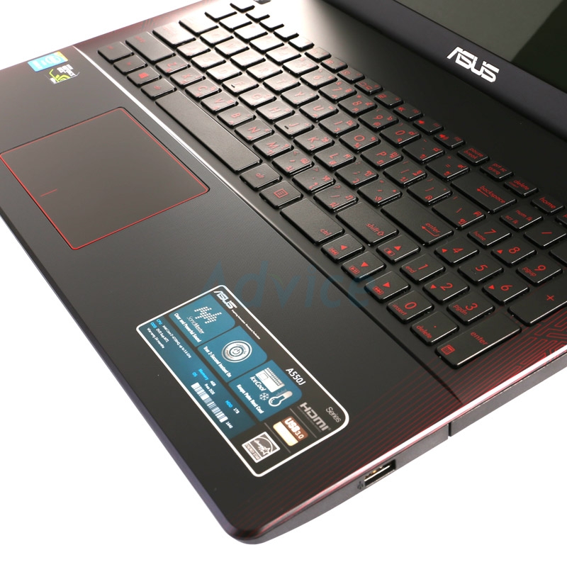 Notebook Asus A550JX-XX145D (Black with Diamond texture)