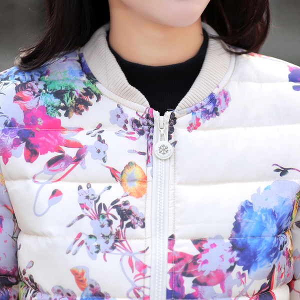 CW5909008 เสื้อโค้ทผู้หญิงหวานพิมพ์ลายดอกไม้หวานเกาหลี(พรีออเดอร์) รอ 3 อาทิตย์หลังโอนเงิน CW5909008 ตัว