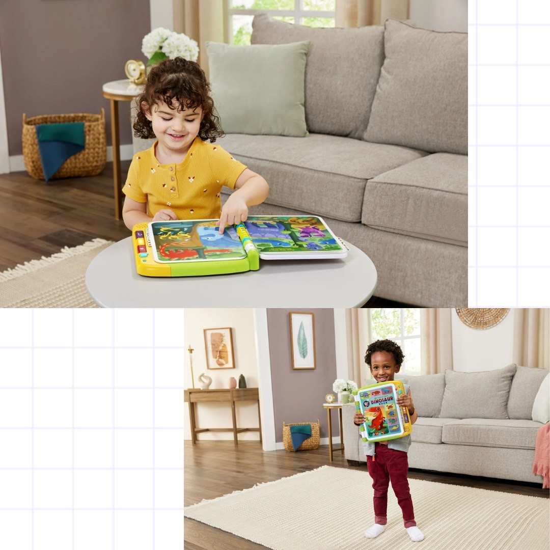 นำเข้า 🇺🇸 เปิดโลกไดโนเสาร์ พร้อมเรียนรู้ผ่านการสัมผัส 🦖✨ หนังสือ LeapFrog Touch & Learn Dinosaur Book ราคา 2,290 บาท