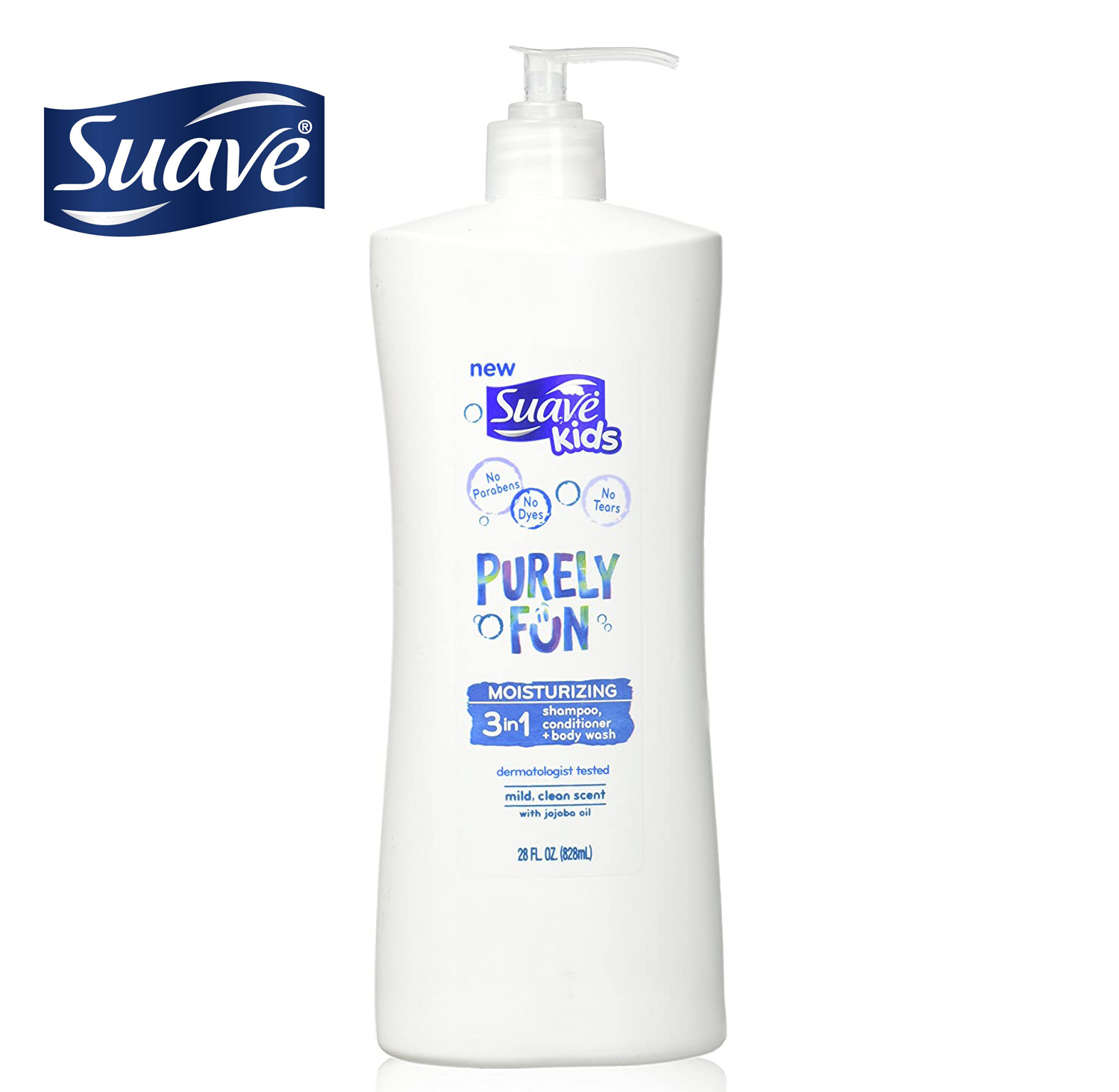 Suave Kids 3 In 1 Shampoo + Conditioner+ Body Wash Purely Fun, 28 Ounce ราคา 480.- บาท
