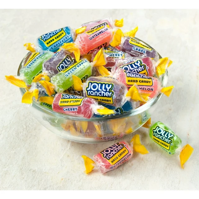 นำเข้า USA Jolly Rancher Assorted Fruit Flavored Hard Candy, Resealable Bag ลูกอมรสผลไม้รวม ถุง 14 oz ราคา 450 บาท