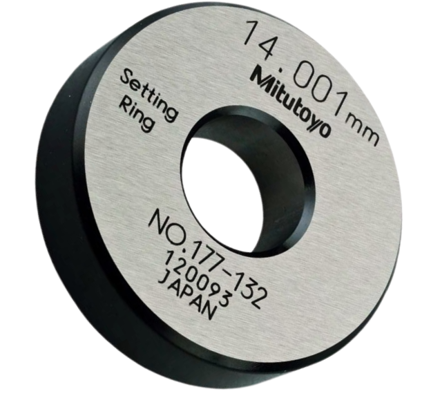 Mitutoyo รหัสสินค้า177-132ริงเกจสำหรับตั้งค่าไมโครมิเตอร์วัดใน,Setting Ring for Inside micrometers,holtest and dial bore Gages,∅14.00mm,Series 177(177-132)