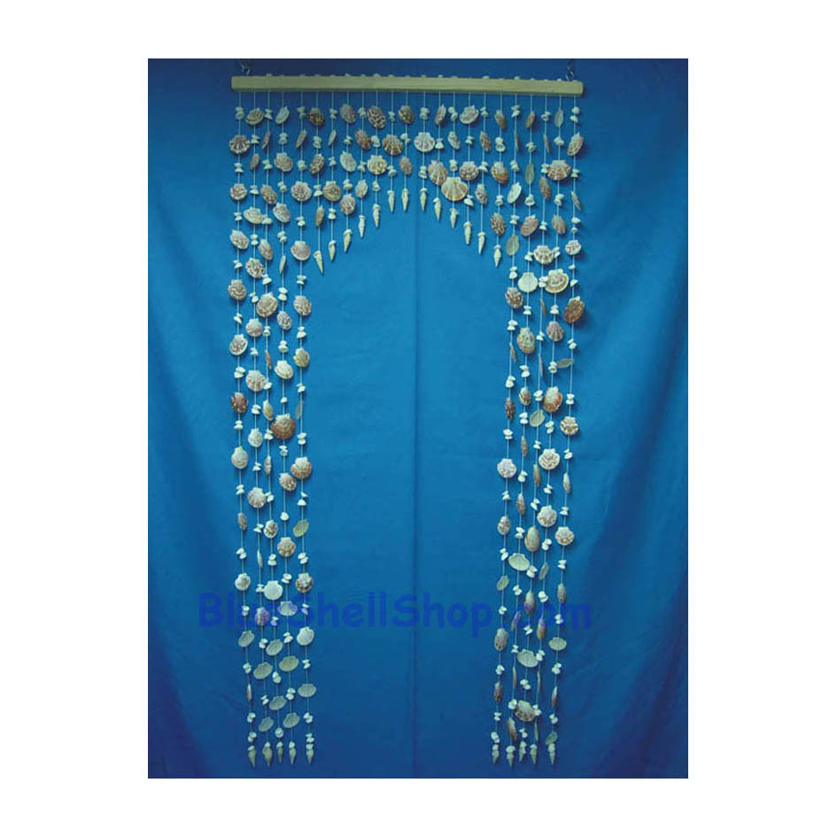 ม่านโค้งยาวลายเชลล์พัด