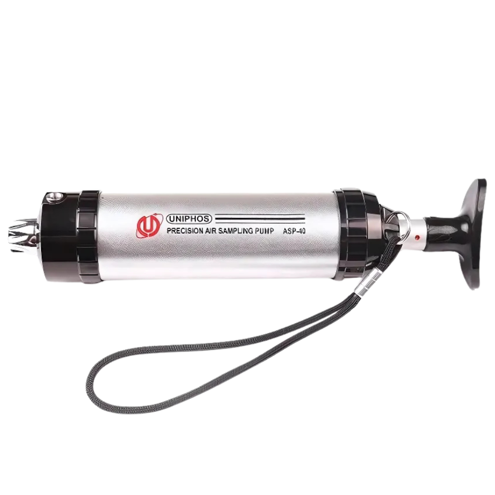 Uniphos รหัส ASP-40 ปั๊มลูกสูบสำหรับหลอดวัดความเข้มข้นของก๊าซ,Piston hand pump,precision air sampling pump(includes piston pump, carrying case)