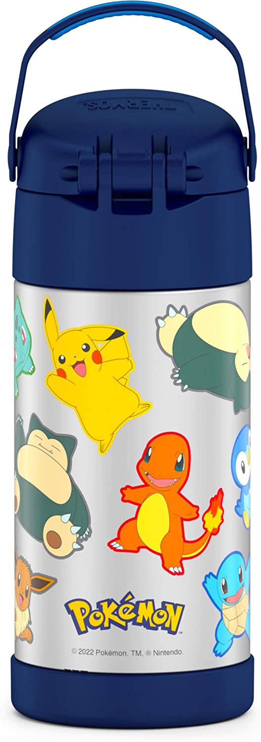 New กระติกน้ำเก็บความเย็น มีหูหิ้ว Pokemon Thermos Vacuum Insulated Stainless Steel 12 Ounce ราคา 990 - บาท