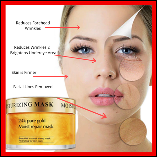 CINDYNAL 24K Pure Gold Moist Repair Mask มาส์กทองคำ สูตรพรีเมี่ยม