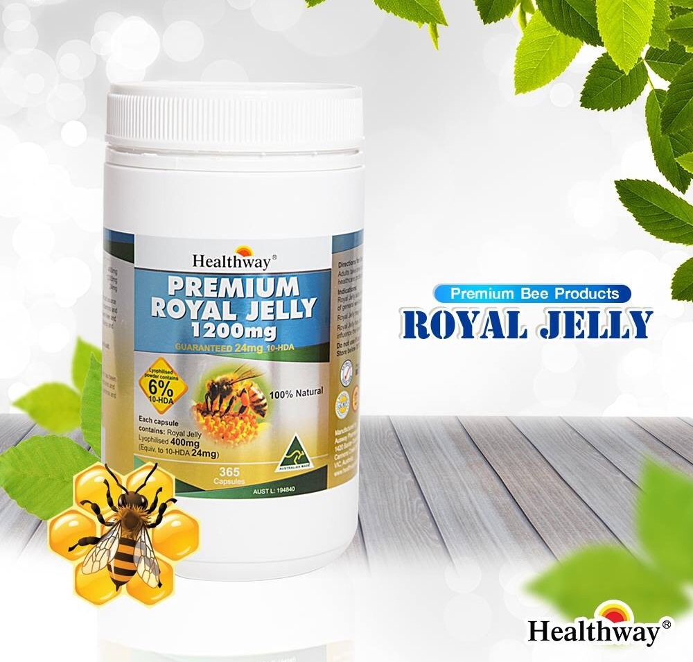 นมผึ้งเกรดพรีเมี่ยม (Healthway Premium Royal Jelly) คืนความอ่อนเยาว์อย่างรวดเร็ว