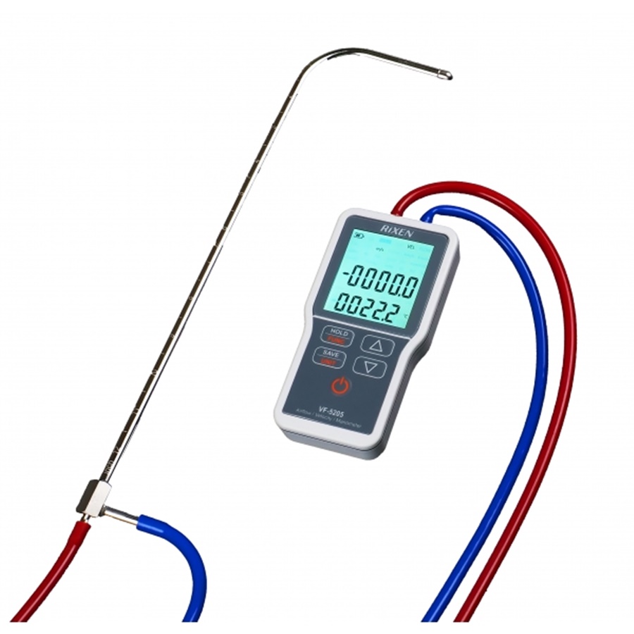 Rixen รุ่นVF-5205+ Air Velocity/Flow/Differential Manometer (Low Air Velocity／Flow／Differential Manometer)