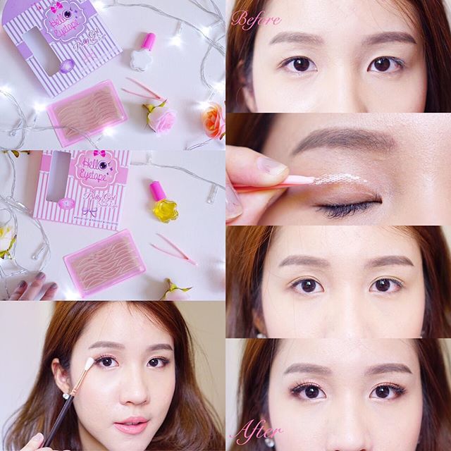 HELLO EYETAPE เทปติดตา 2 ชั้น แบบตาข่าย (Professional Glue) กล่องชมพู