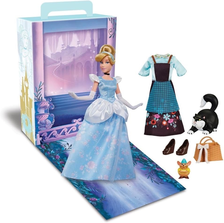 นำเข้า 🇺🇸 เซ็ทตุ๊กตาซินเดอเรลล่าเและกิจกรรมระบายสีCinderella Disney Story Doll - Cinderella 11'' ราคา 1,590 บาท
