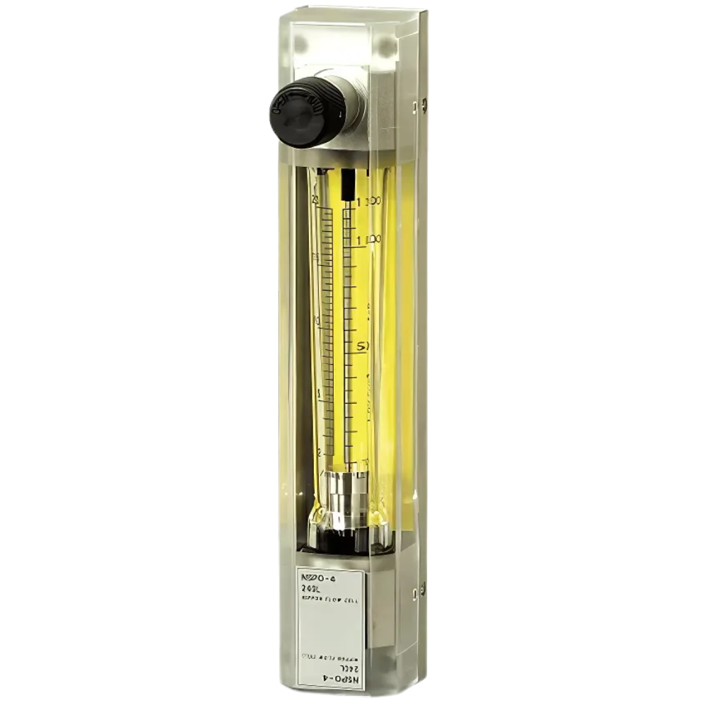NipponFlowCell รหัส NSPO-4-Q703(Rc1/4) เครื่องวัดปริมาตรการไหลของอากาศขนาดเล็ก,Flow meter for Air,connection:Rc1/4,0.4MPa,flow rate : 0.4～5L/min(ntp)