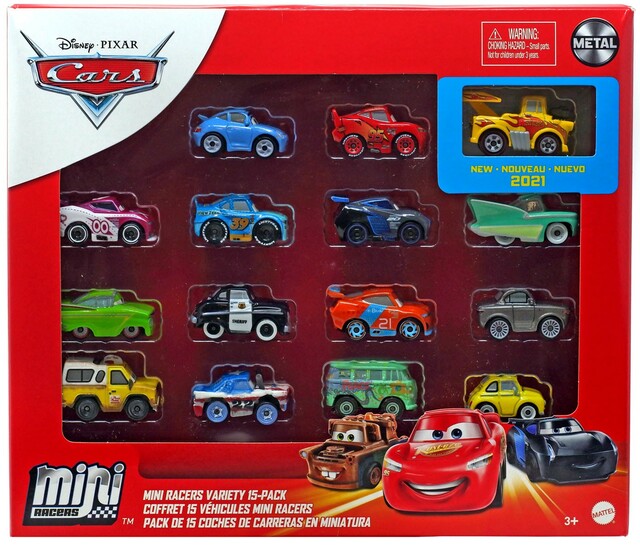 ชุดรถแข่ง Disney / Pixar Cars Die Cast Metal Mini Racers Mini Racers Variety Car 15-Pack [2021] ราคา 1,990 บาท