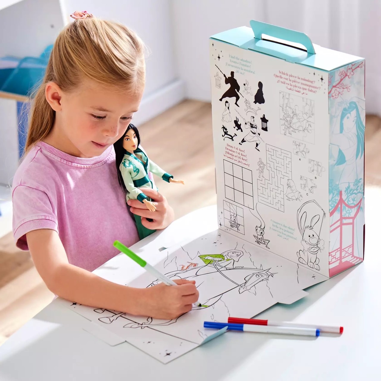 นำเข้า 🇺🇸 เซ็ทตุ๊กตามู่หลานและกิจกรรมระบายสีMulan Disney Story Doll – 11" ราคา 1,590 บาท