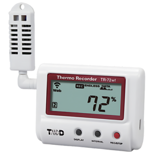 T&D รุ่น TR-72wf เครื่องบันทึกอุณหภูมิและความชื้นแบบไร้สาย,Temperature and Humidity Data Logger,Wireless
