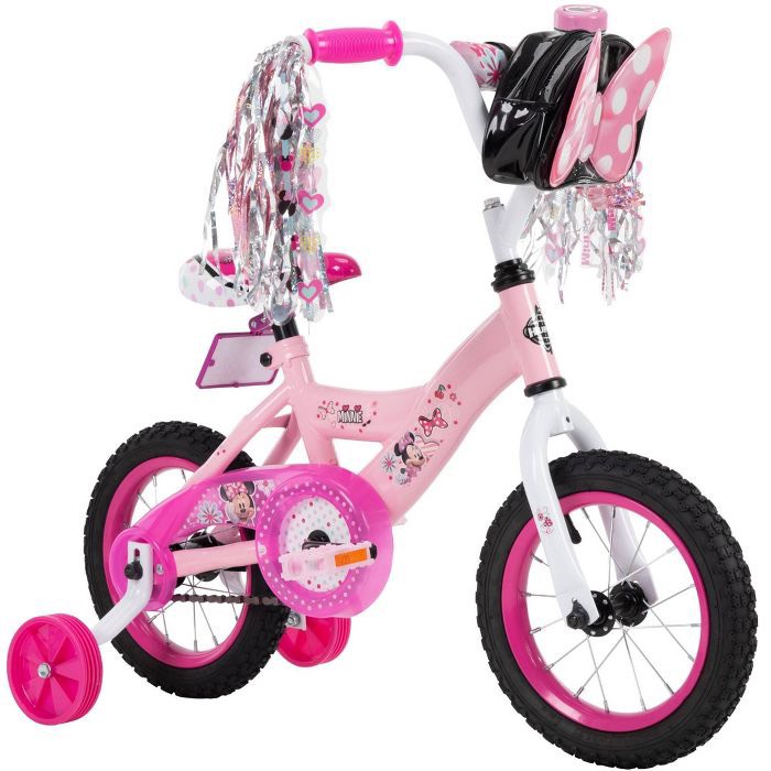 จักรยานเด็ก ลายมินนี่เม้าส์ ขนาด 12 นิ้วจาก Huffy Disney Minnie Mouse 12" Kids' Bike ลิขสิทธิ์แท้ นำเข้า USA ราคา 5590 บาท