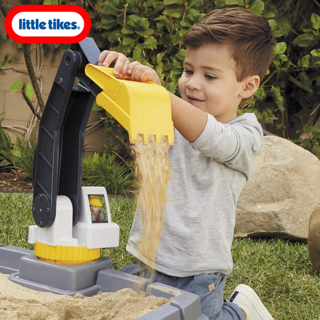 นำเข้า 🇺🇸 🚧 ขุด สนุก สร้างสรรค์ Little Tikes Dirt Diggers Excavator Sandbox for Kids พร้อมฝาปิดและอุปกรณ์เล่นทราย ราคา 6,590 บาท