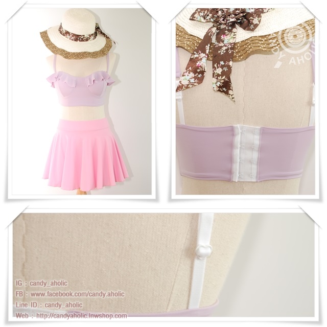 (Free Size)บราระบาย มีตะขอปรับระดับ ได้สองระดับ มีสายคล้องไหล่ มีหลายสี spaghetti_sp_017