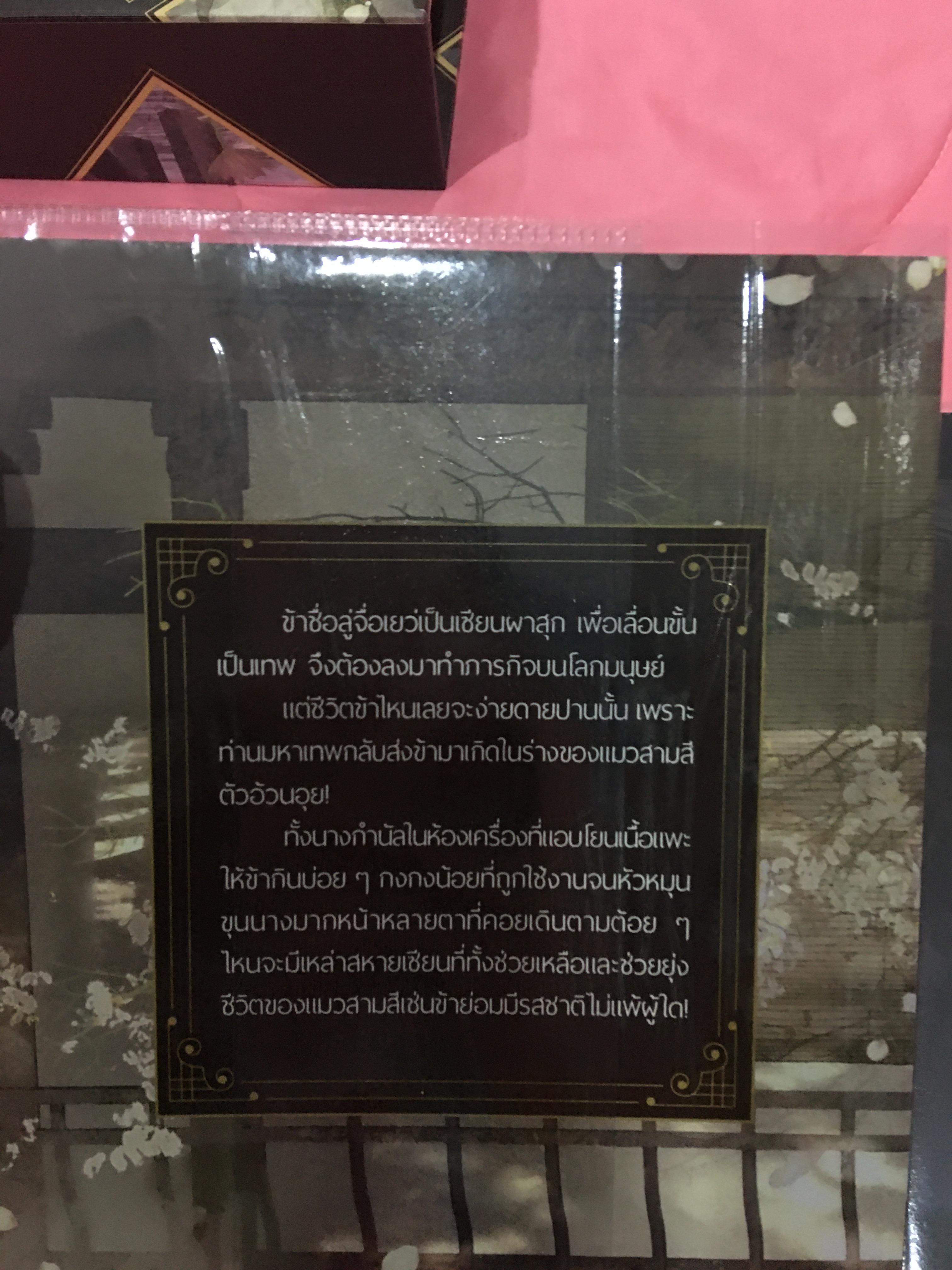 Boxset นิยายแต่ง เป็นแมวของฮ่องเต้ใครว่าสบาย 2 เล่มจบ รอบจอง