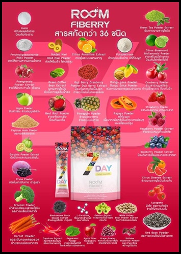 Room Fiberry 7 Day Detox รูมไฟเบอร์รี่ ดีท็อกซ์