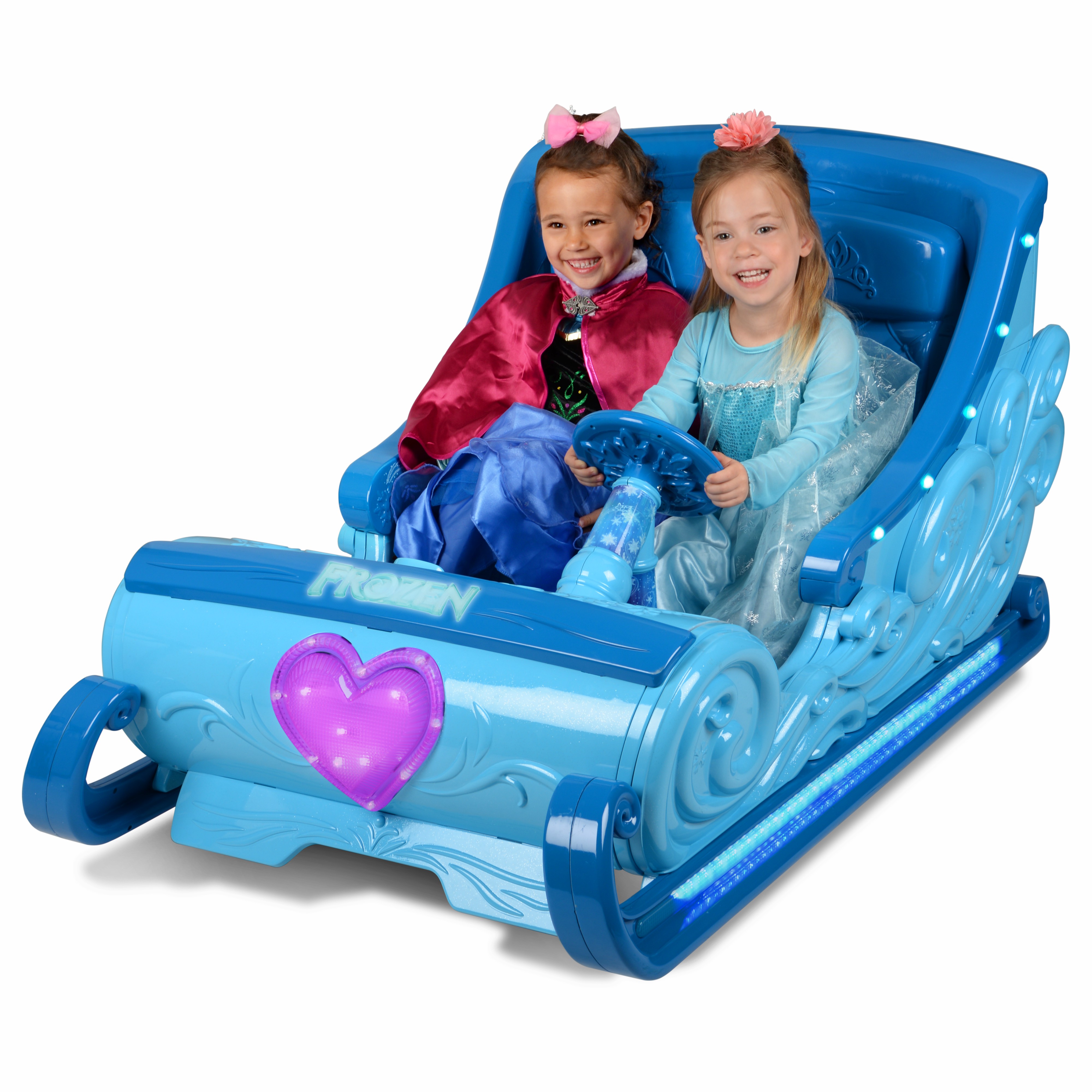 รถลากเลื่อนแบตเตอรี่ Disney Frozen 12-Volt Ride-On Sleigh คันใหญ่พิเศษนั่งได้2คน ไม่มีจำหน่ายทั่วไปในไทย นำเข้าจาก USA ลิขสิทธิ์แท้ 100%