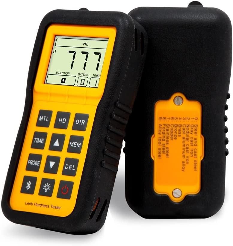Yushi รหัส LM100 เครื่องทดสอบความแข็ง,Leeb portable leeb hardness tester,with standard probe D Type impact device, w/HLD hardness block