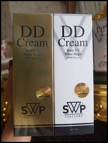 DD Cream น้ำแตก SWP Body UV White Magic แพคเกจใหม่
