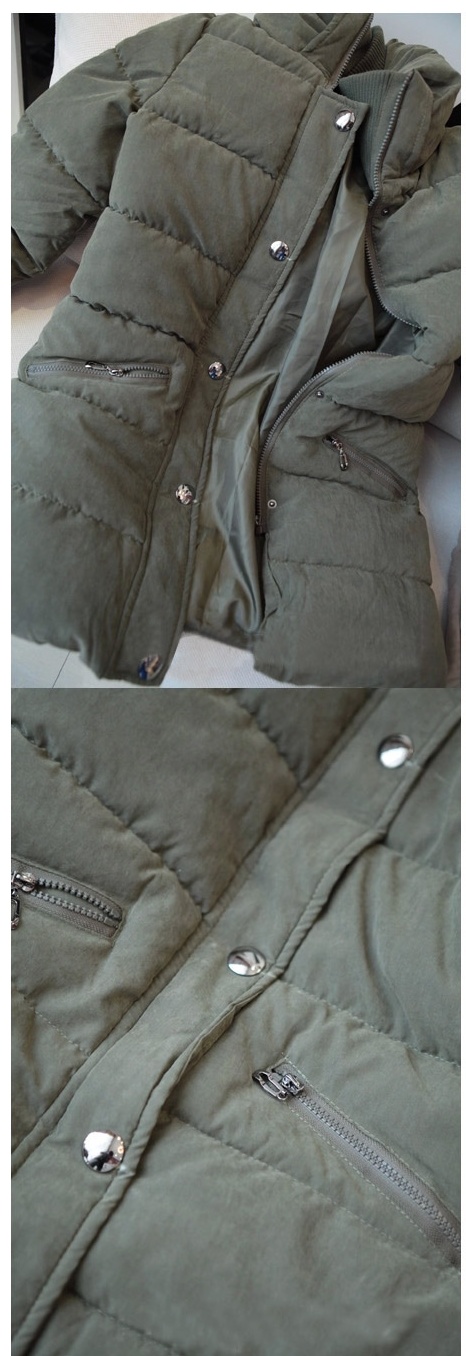 CW5710002 เสื้อโค้ทแฟชั่นสาวเกาหลี มีฮูด แขนยาว เขียวขี้ม้า,สีน้ำตาลอ่อน M L XL CW5710002 ตัว