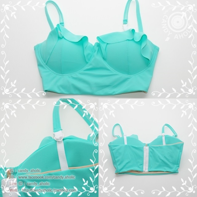 (Free Size)บราระบาย มีตะขอปรับระดับ ได้สองระดับ มีสายคล้องไหล่ มีหลายสี spaghetti_sp_017