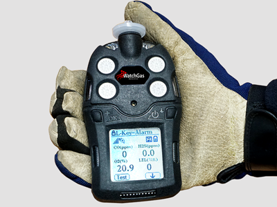 WatchGas รุ่นPOLIเครื่องวัดแก๊สหลากหลายชนิด(4-5แก๊ส)Portable Multi-Gas Detector WatchGas POLI