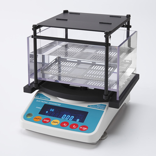 AlfaMirage รุ่นMDS-3000เครื่องวัดความหนาแน่นและความถ่วงจำเพาะ,Electronic Densimeter Resolution,0.01(0.001)～3000g