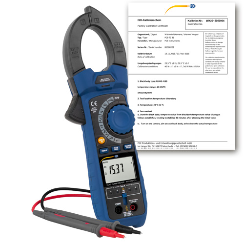 PCE รุ่นHVAC-6-ICA incl. ISO Calibration Certificate แคลมป์มิเตอร์Clamp Meter